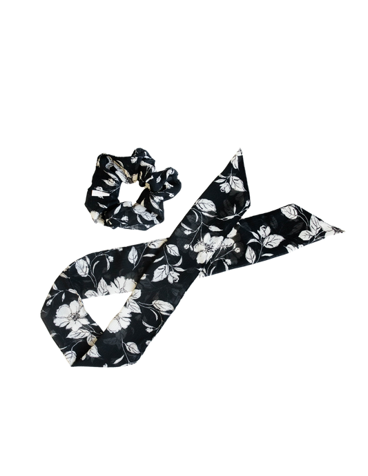 Noir Petals Zenchie & Scarf Set