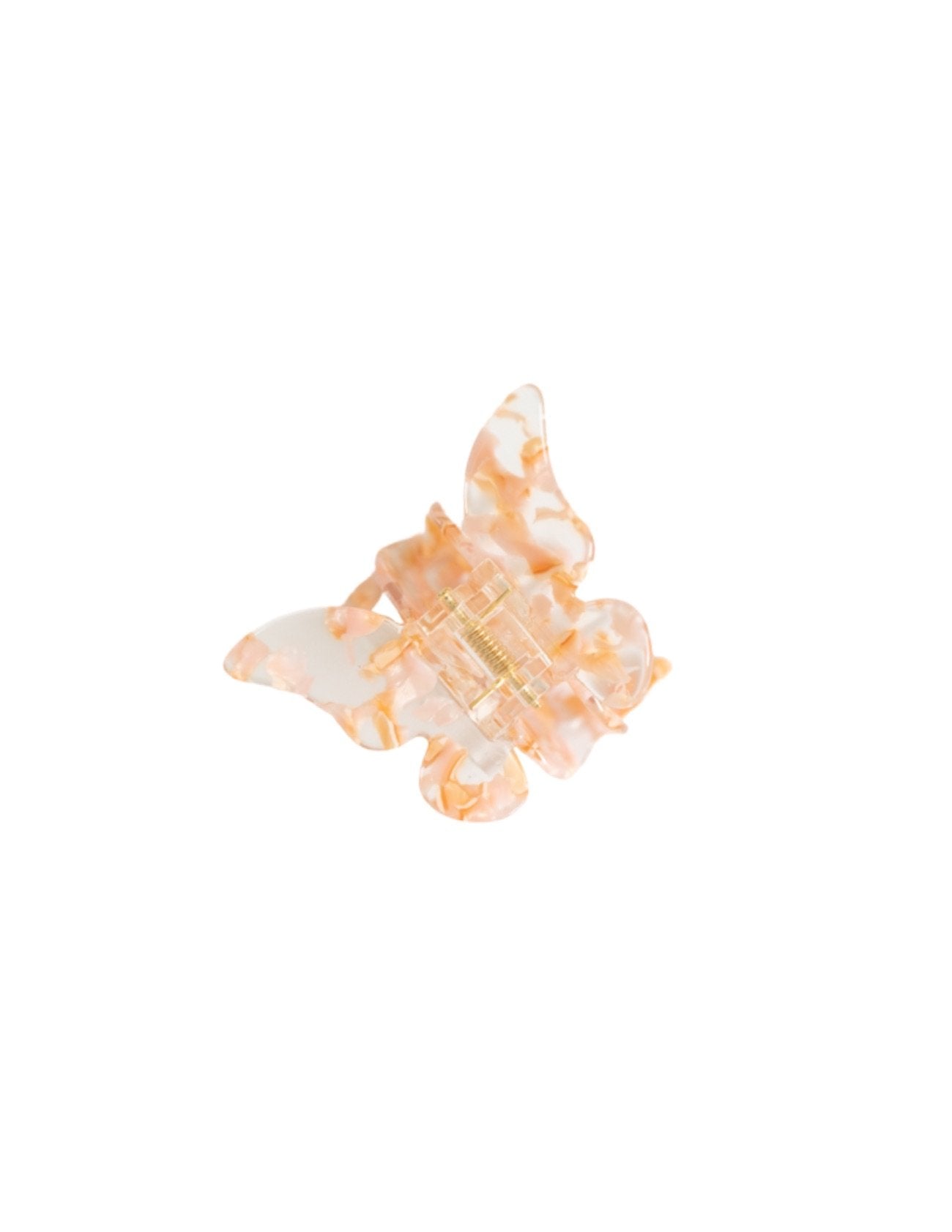 Amber Butterfly Claw Clip