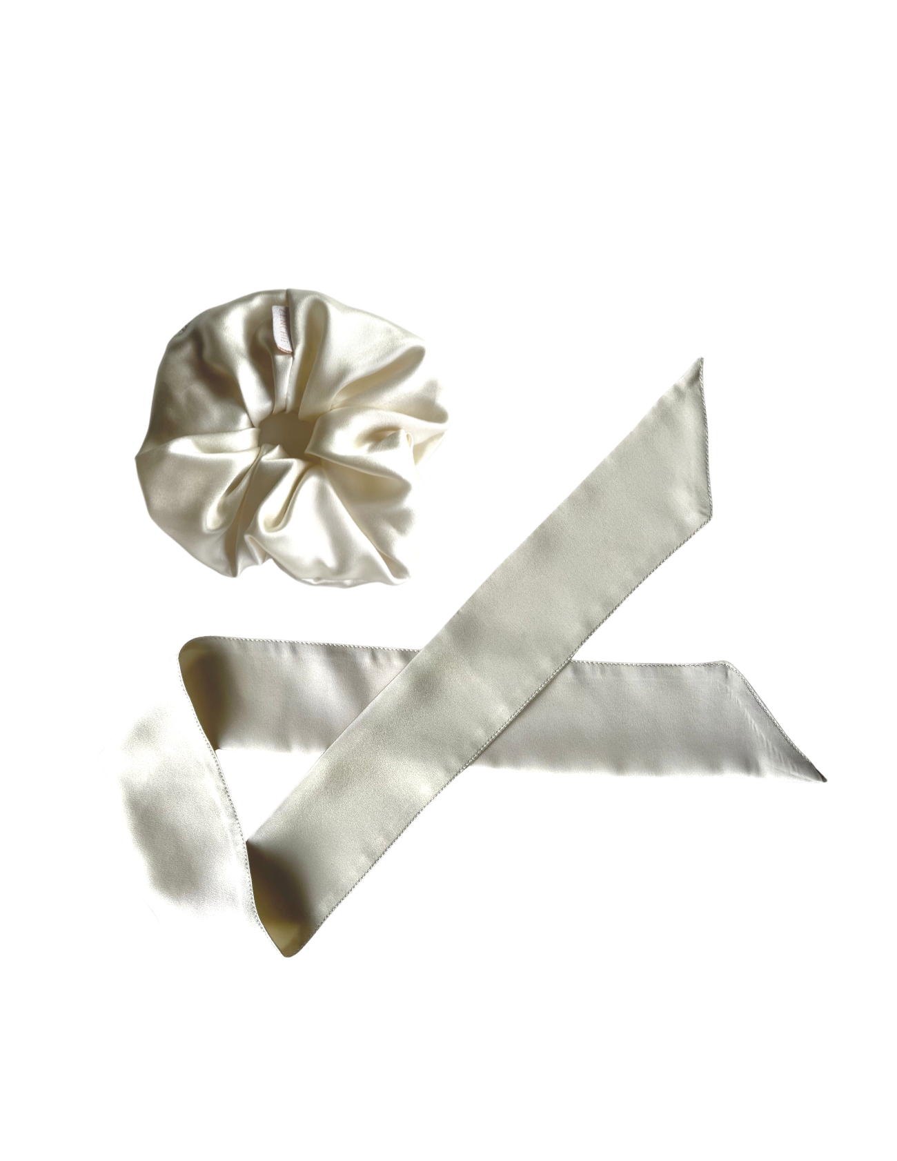 Ivory Silk Zenchie & Scarf Set