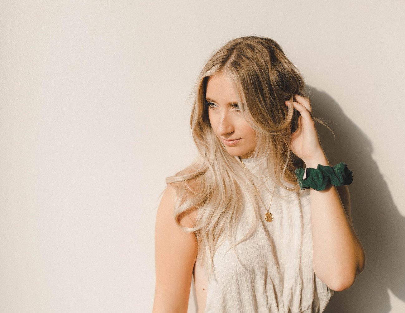 emerald green Scrunchie
