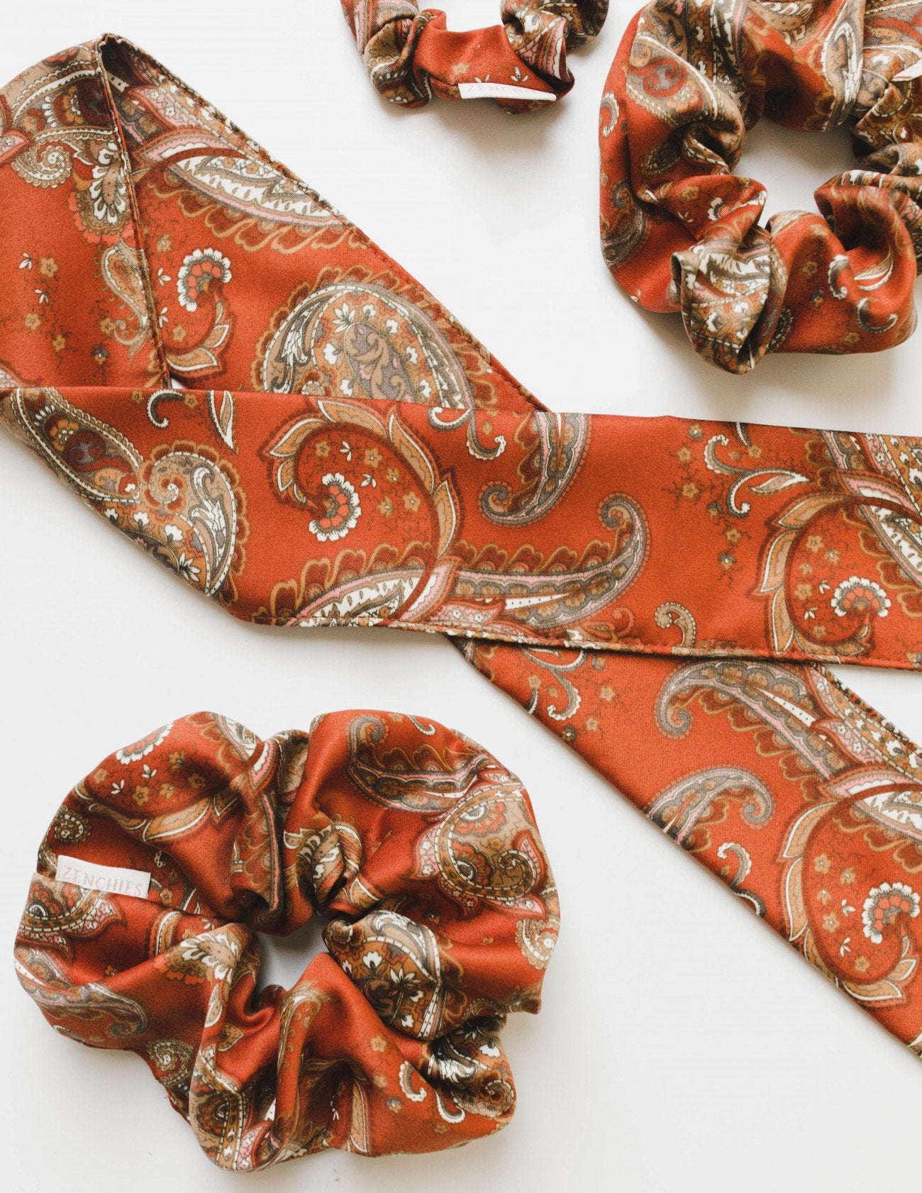 Petite Autumn Paisley Silk