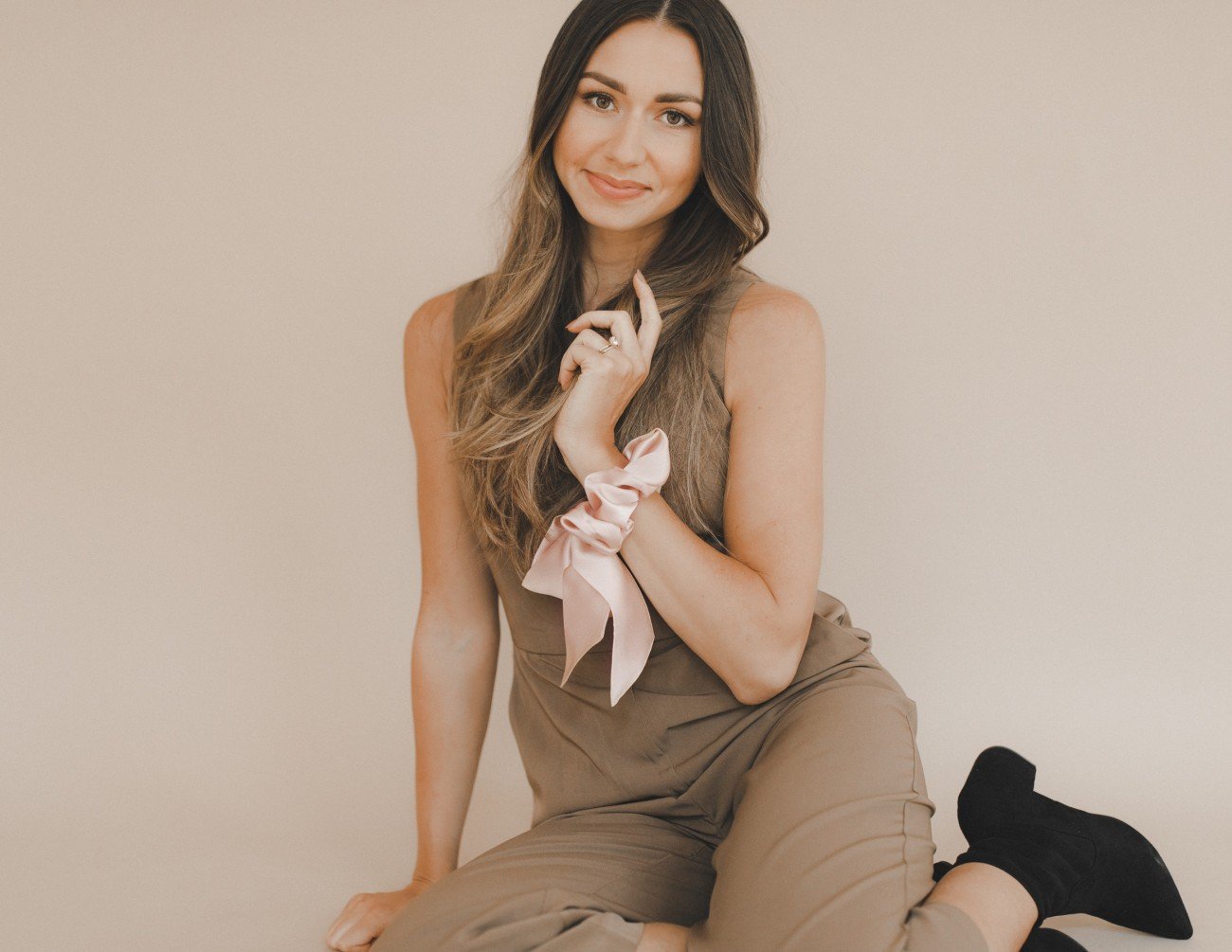 Blush Silk Scarf