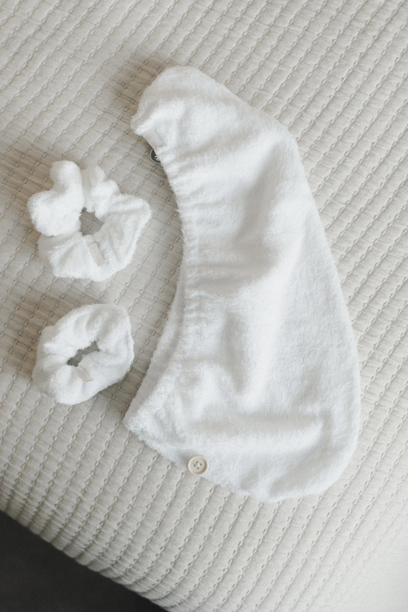 Ivory Luxe Dry Hair Towel