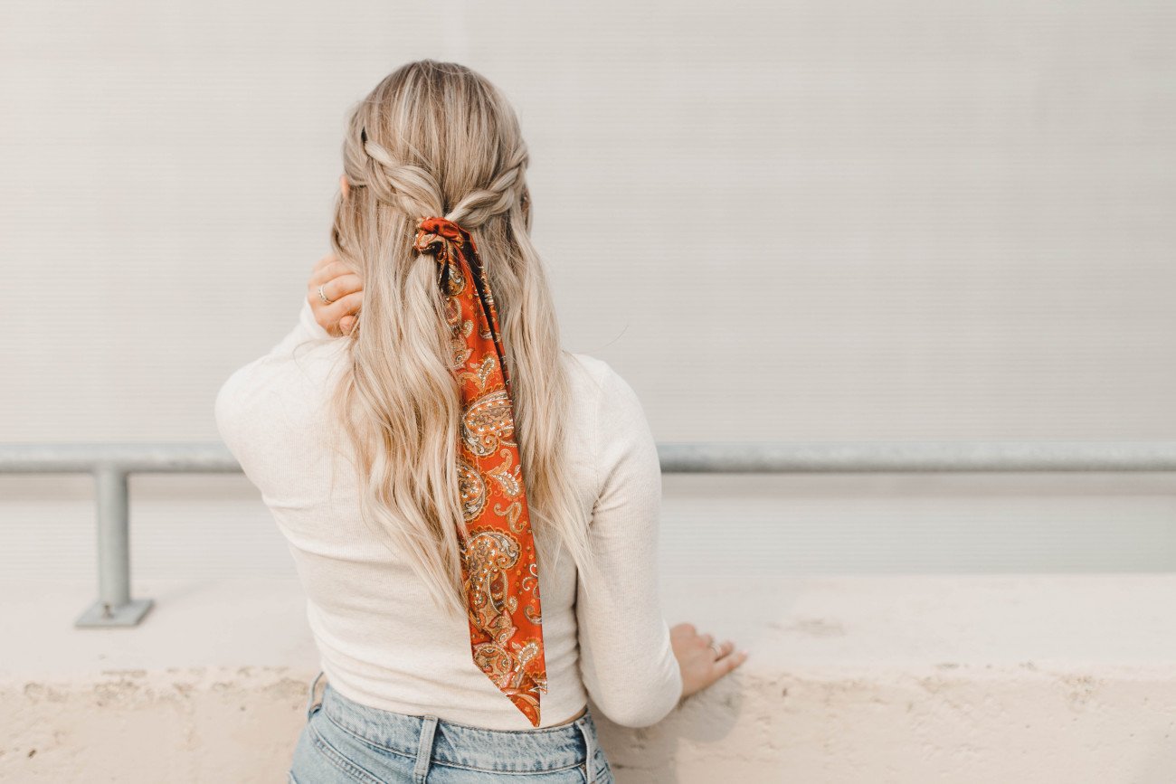 Autumn Paisley Silk Scarf
