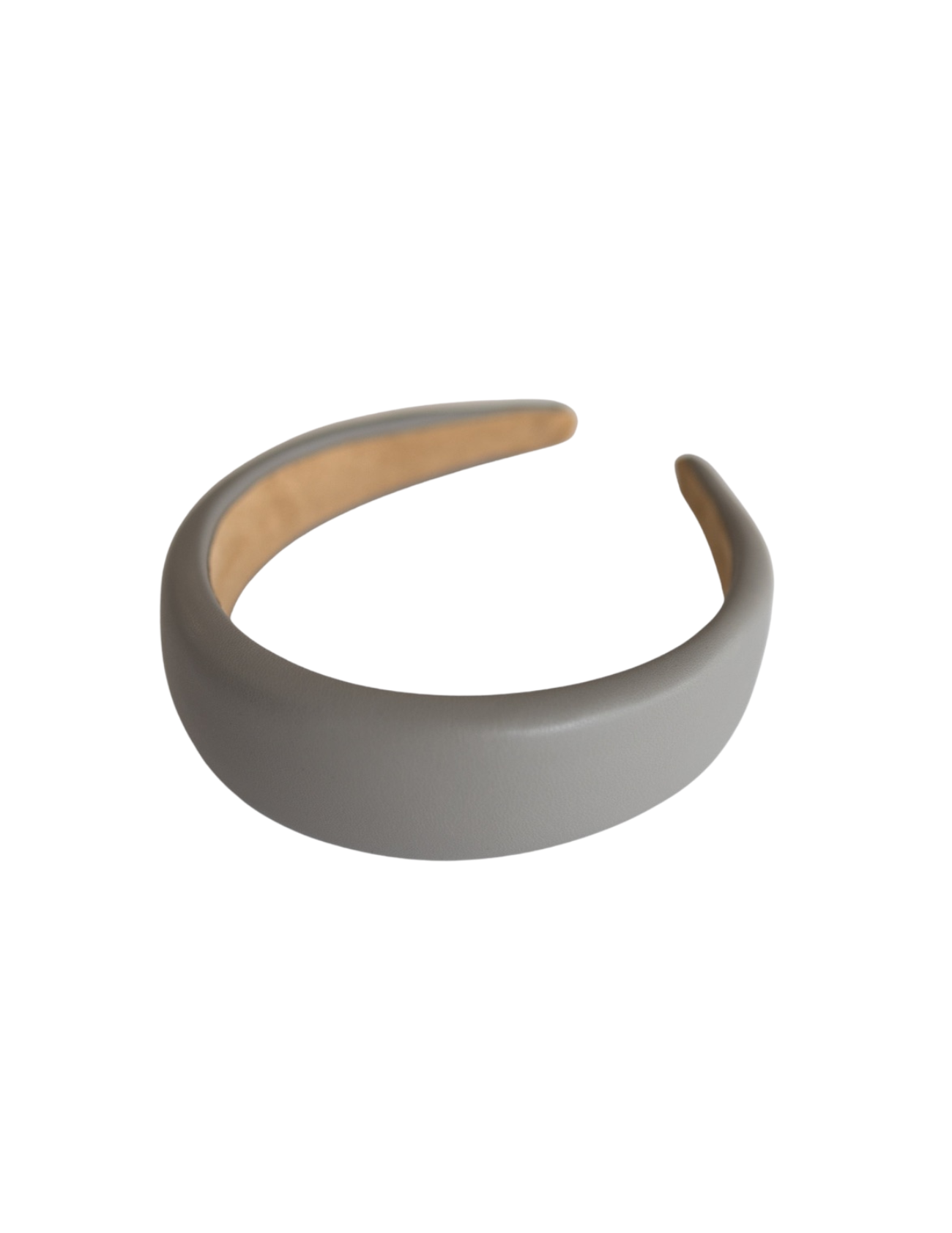 Faux Leather Headband Arctic Gray