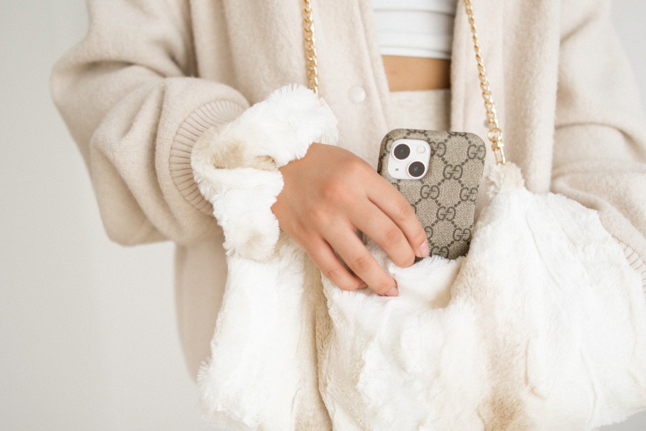 Faux Fur Handmuff, scrunchies, and knotbands