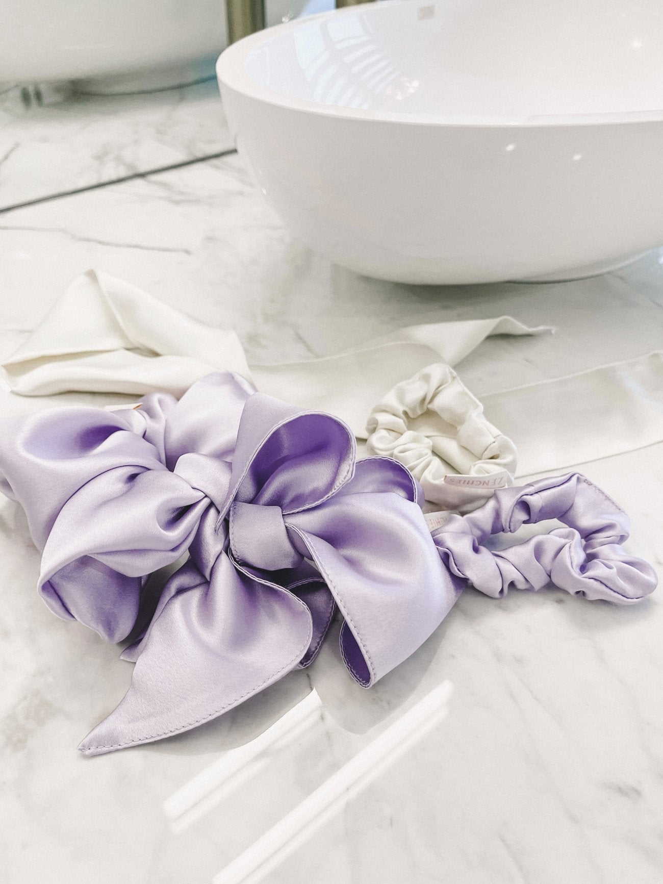 Lilac Silk Zenchie & Scarf Set