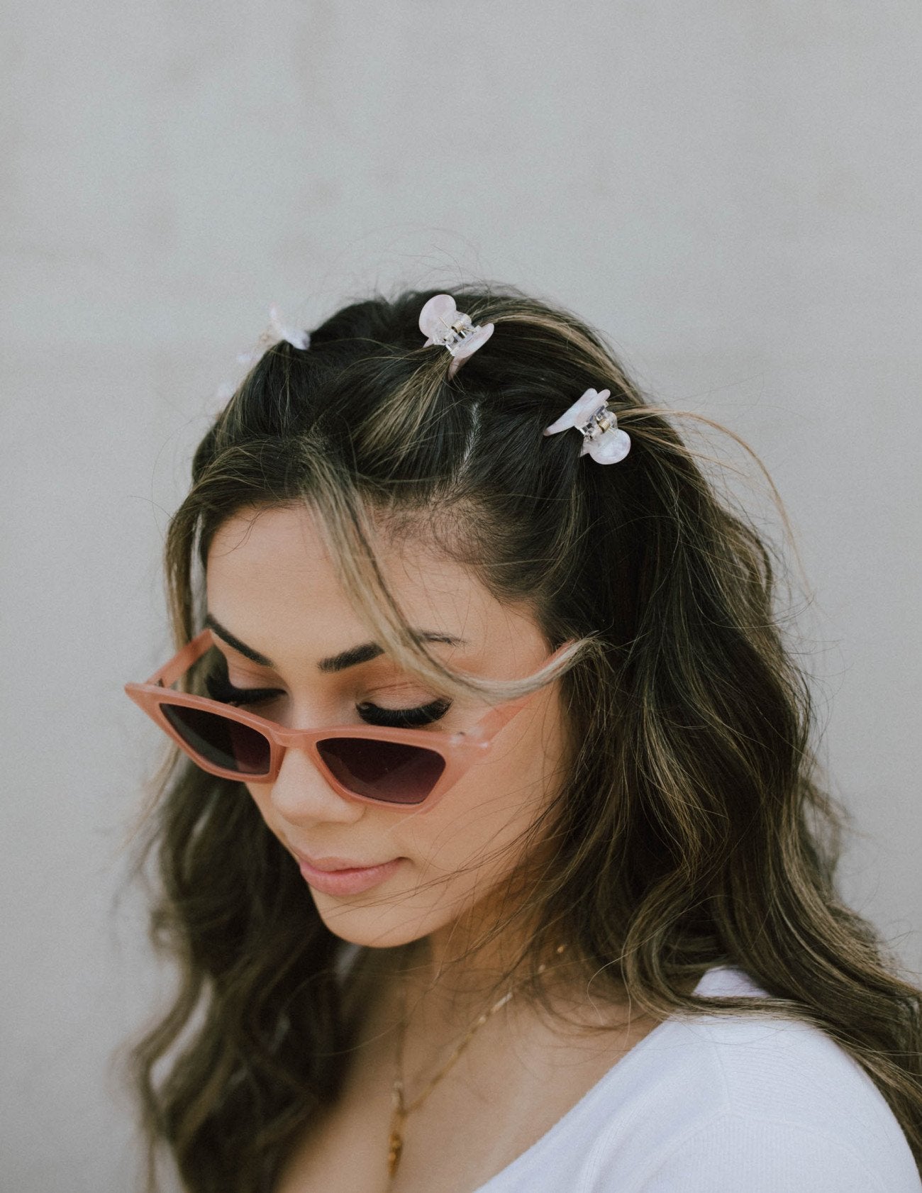 Y2Klips Set of 4 - Blush & Pearl