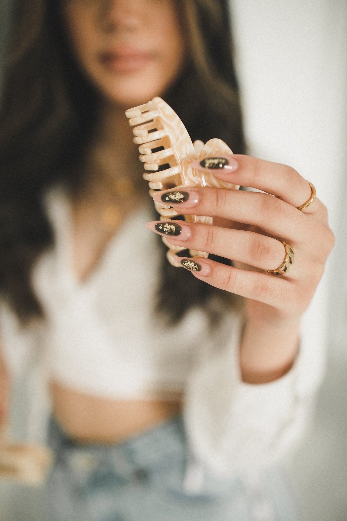 Couture Claw Clip Pearl