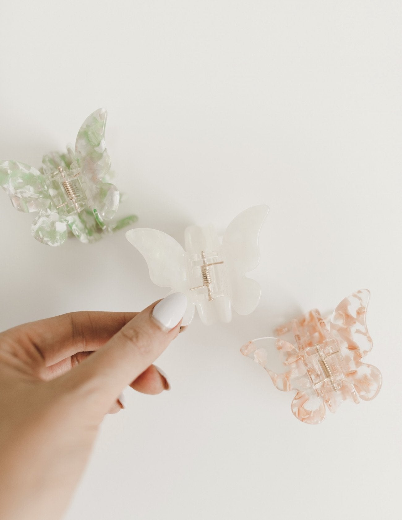 Pearl Butterfly Claw Clip