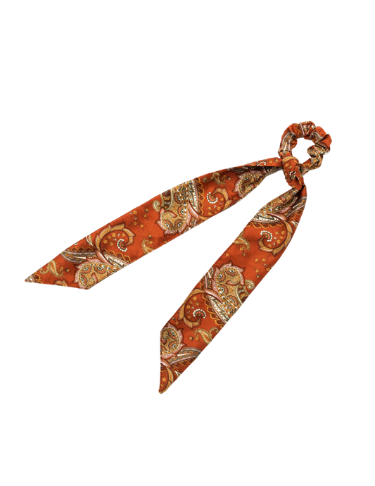 Autumn Silk Paisley Scarf Set