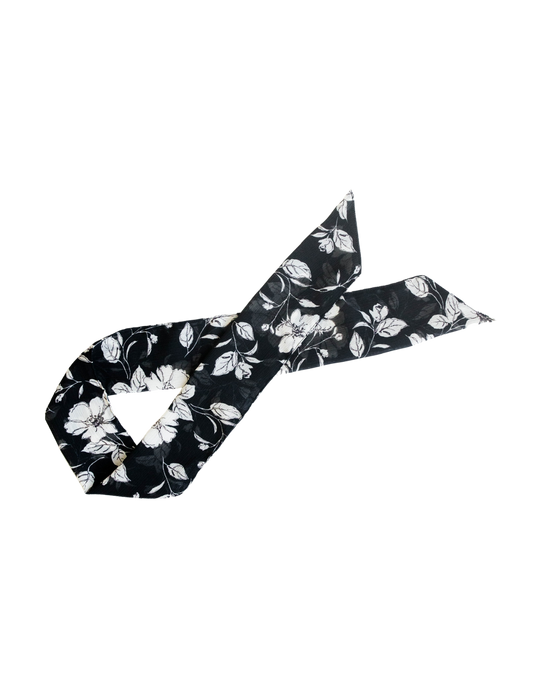 Noir Petals Scarf