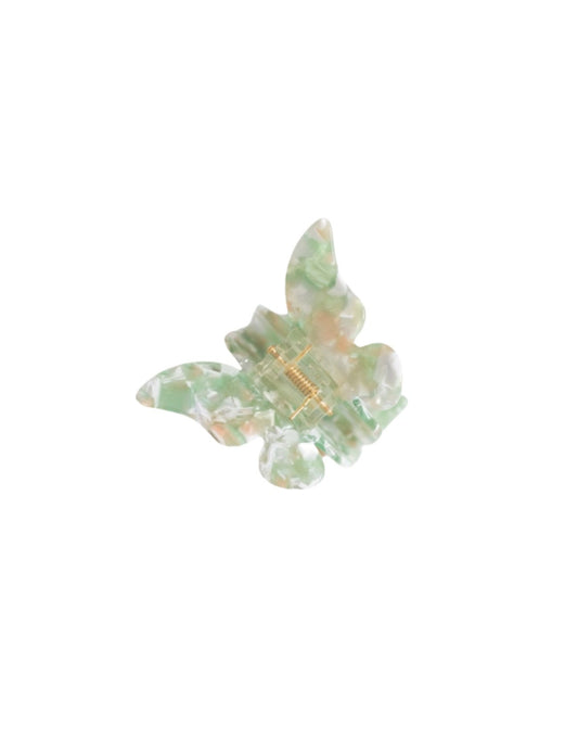 Jade Butterfly Claw Clip
