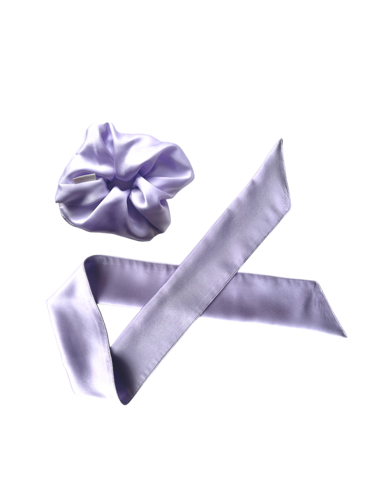 Lilac Silk Zenchie & Scarf Set